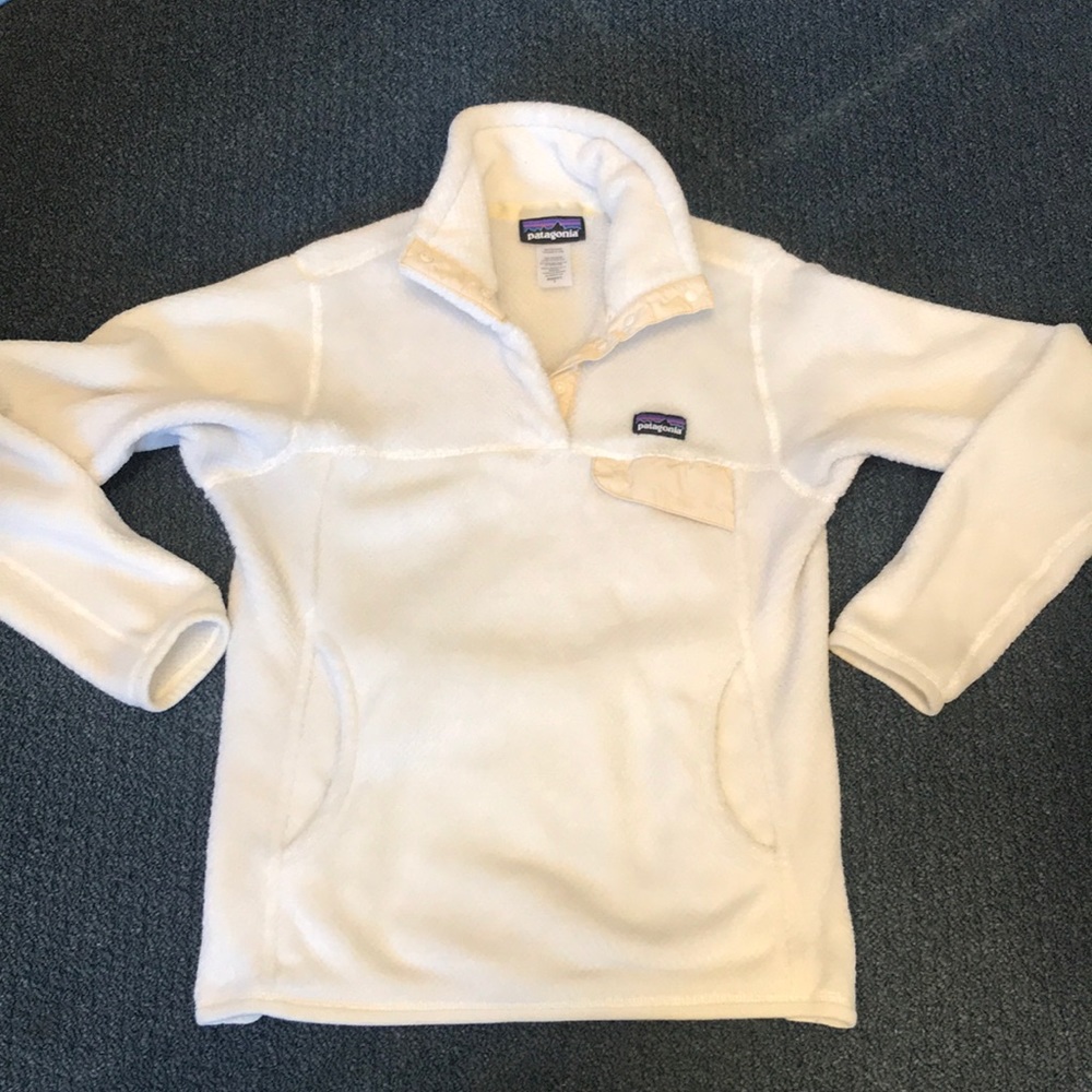 Patagonia Re-Tool Snap T Cream Pullover.